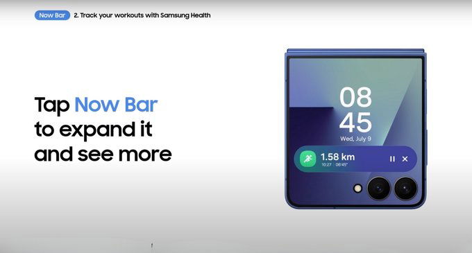 Hiển thị ứng dụng sức khoẻ Samsung Health