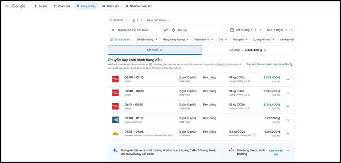 Các ưu điểm nổi bật của Google Flights