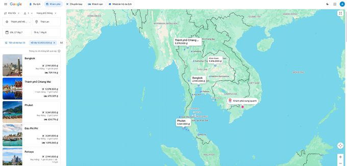 Các ưu điểm nổi bật của Google Flights