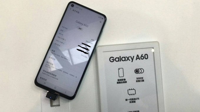 Galaxy A60 giá rẻ được trang bị màn hình LCD 6,3 inch