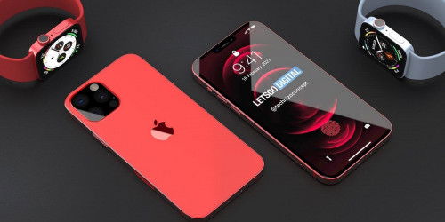 Xuất hiện hình ảnh render iPhone 13 với màu đỏ Product RED