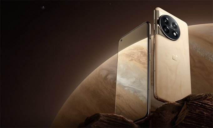 OnePlus 11 Jupiter Rock Limited Edition có kết cấu từ vật liệu đá vi tinh thể 3D