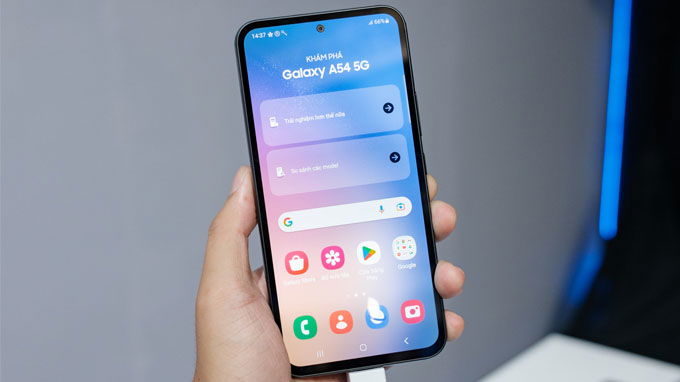 Màn hình Galaxy A54 5G hiển thị tuyệt đẹp