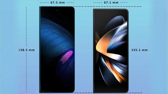 Galaxy Z Fold 5 có kích thước lớn hơn Galaxy Z Fold 4