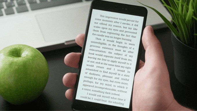 Tái sử dụng điện thoại Android cũ làm máy đọc sách