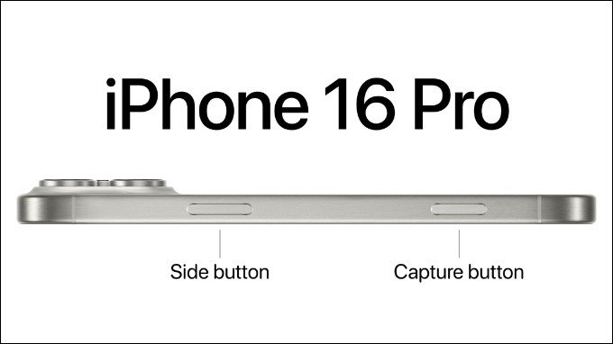 Nút Capture trên iPhone 16 Pro Max