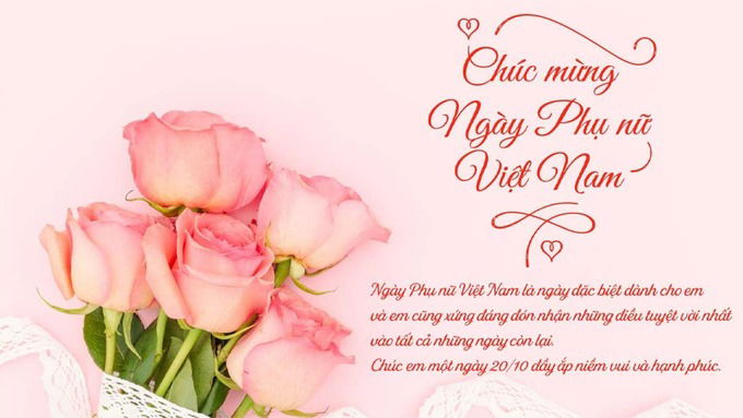 Background 20/10 kèm lời chúc