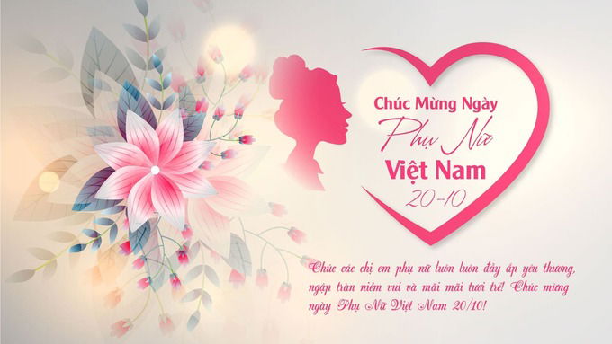 Background 20/10 kèm lời chúc