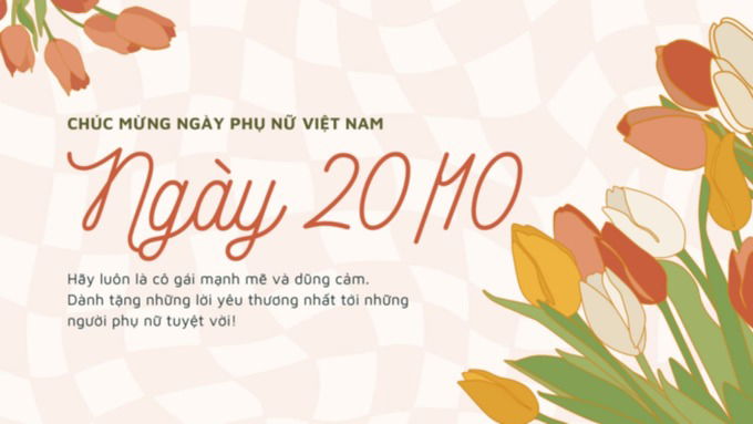 Background 20/10 kèm lời chúc