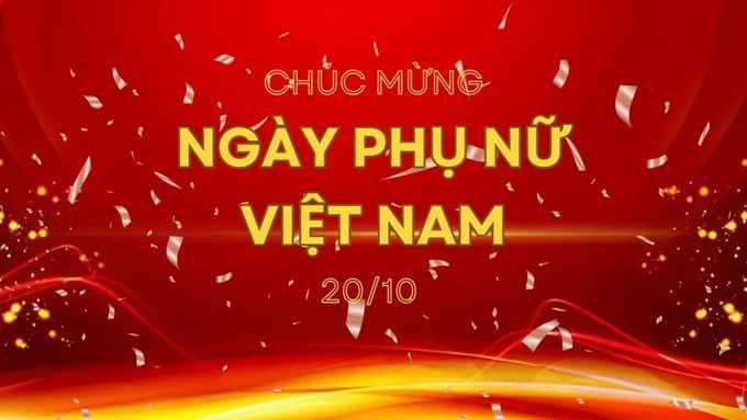 Background 20/10 màu đỏ