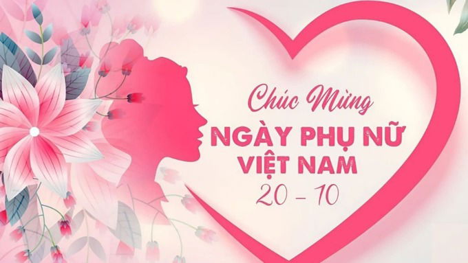Background 20/10 màu hồng