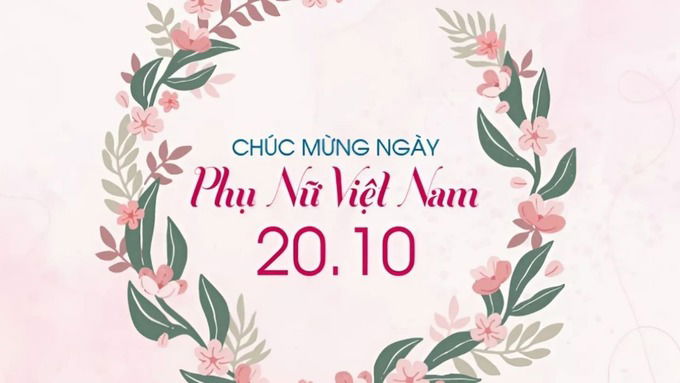 Background 20/10 màu hồng