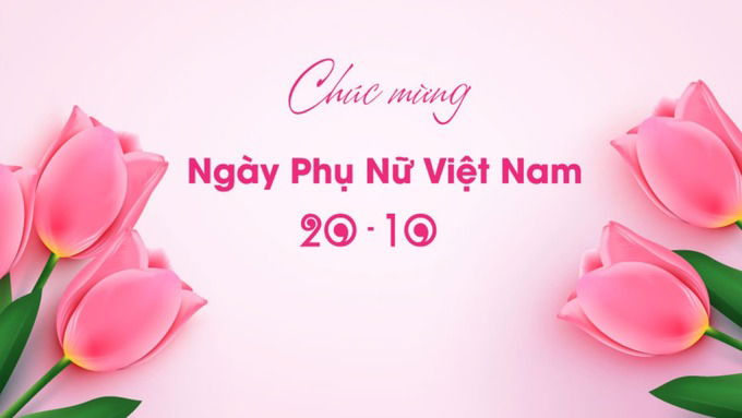 Background 20/10 màu hồng