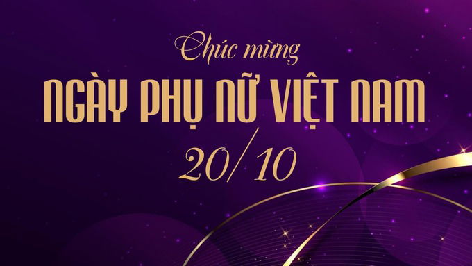 Background 20/10 màu tím