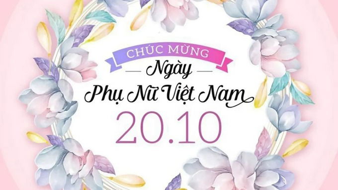 Background 20/10 nhiều màu sắc