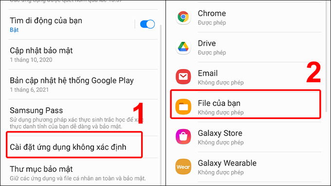 Cách cài đặt file APK trên điện thoại Android