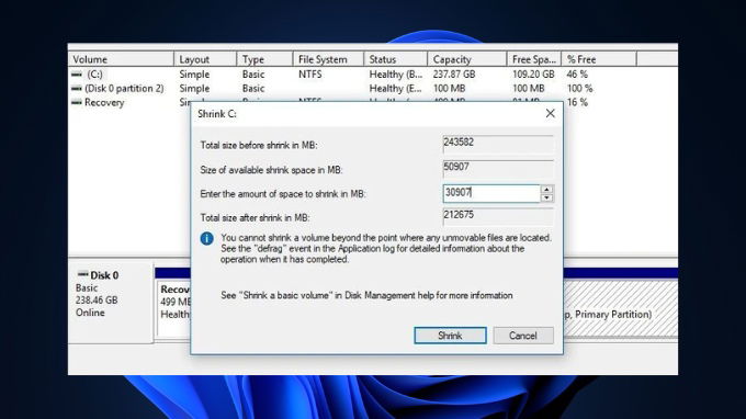 Cách chia ổ cứng Win 11 bằng công cụ Disk Management
