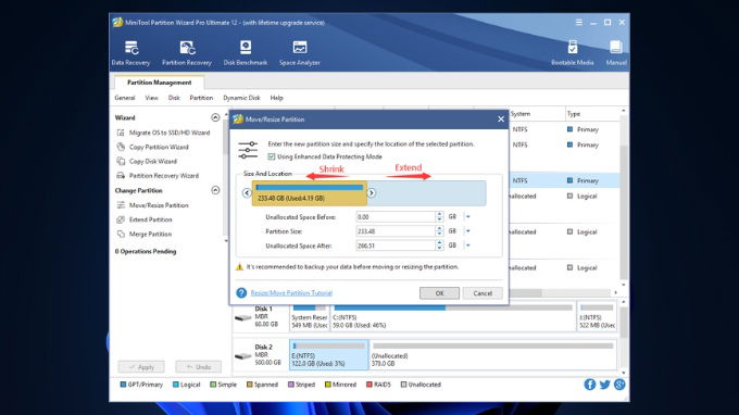 Sử dụng MiniTool Partition Wizard