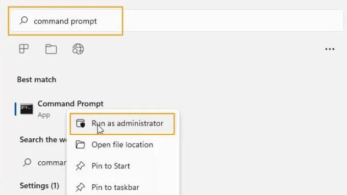 Cách đặt mật khẩu cho máy tính Win bằng Command Prompt