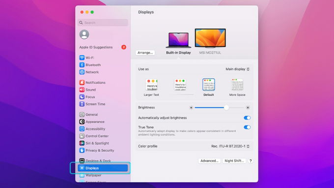 Cách kết nối MacBook với màn hình ngoài