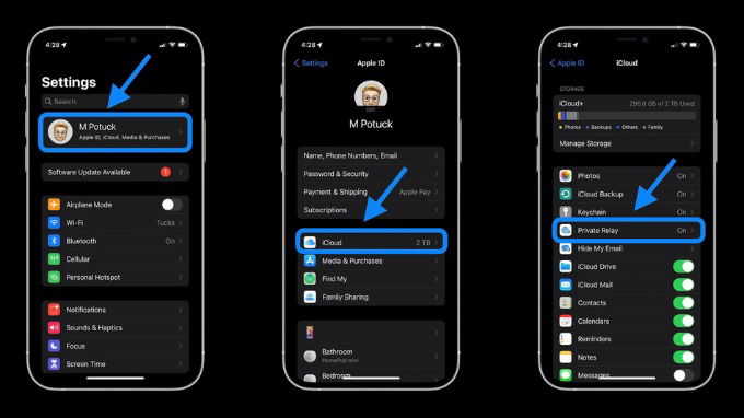 Cách kích hoạt iCloud Private Relay