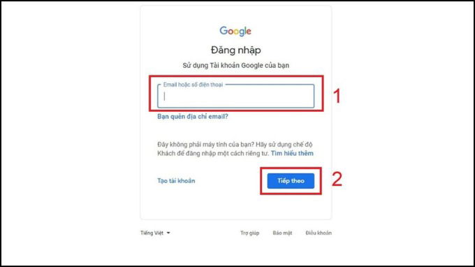 Cách lấy lại mật khẩu Gmail không cần số điện thoại