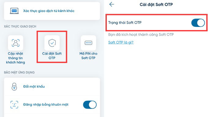 Sử dụng Smart OTP không phụ thuộc vào số điện thoại