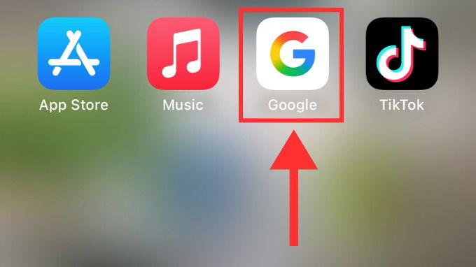 Mở ứng dụng Google trên điện thoại