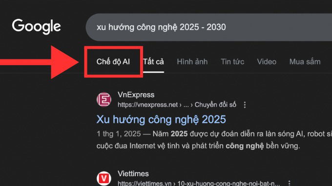Cách sử dụng chế độ AI của Google trên máy tính