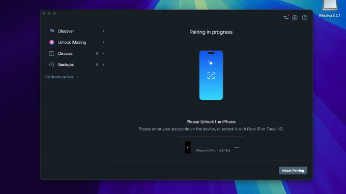 Bước 2: Kết nối thiết bị iOS