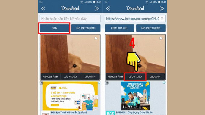 Cách tải video Instagram trên điện thoại Android
