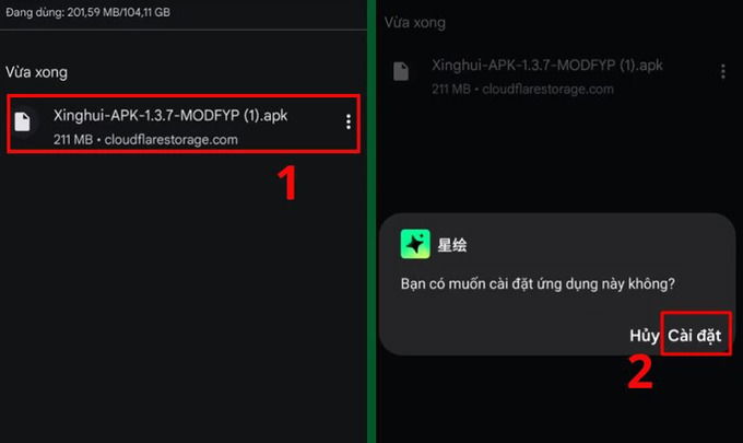 Cách tải Xinghui APK cho Android