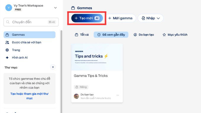Cách dùng Gamma AI tạo slide
