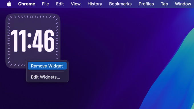 Cách xóa Widget khỏi màn hình MacBook