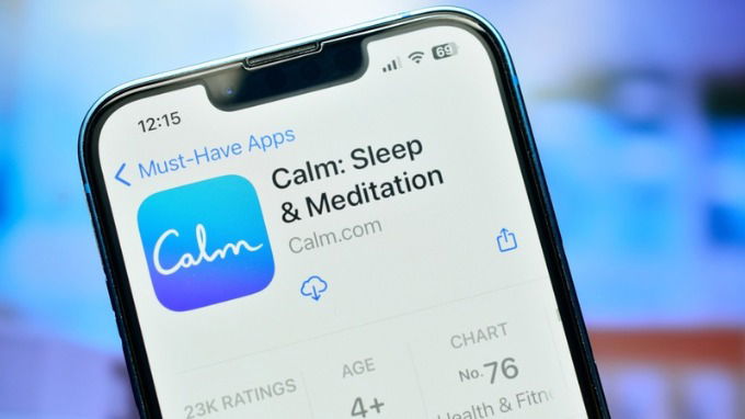 Calm là ứng dụng hàng đầu trong lĩnh vực sức khỏe tinh thần