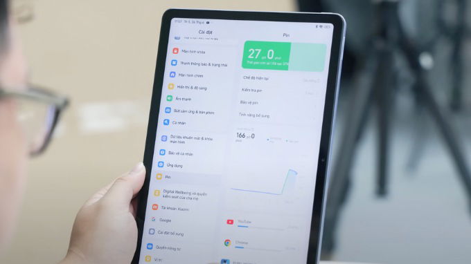 Một trong những điểm mạnh lớn nhất của Redmi Pad 2 là viên pin dung lượng 9.000 mAh
