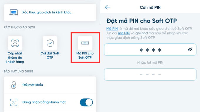 Sử dụng Smart OTP không phụ thuộc vào số điện thoại
