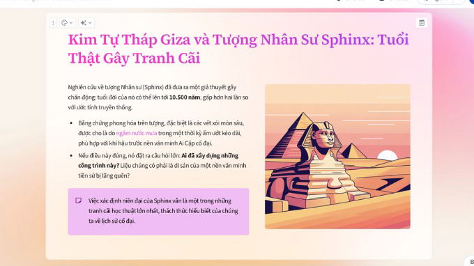 Gamma AI có khả năng quét dữ liệu từ nguồn mở hoặc tài liệu bạn cung cấp