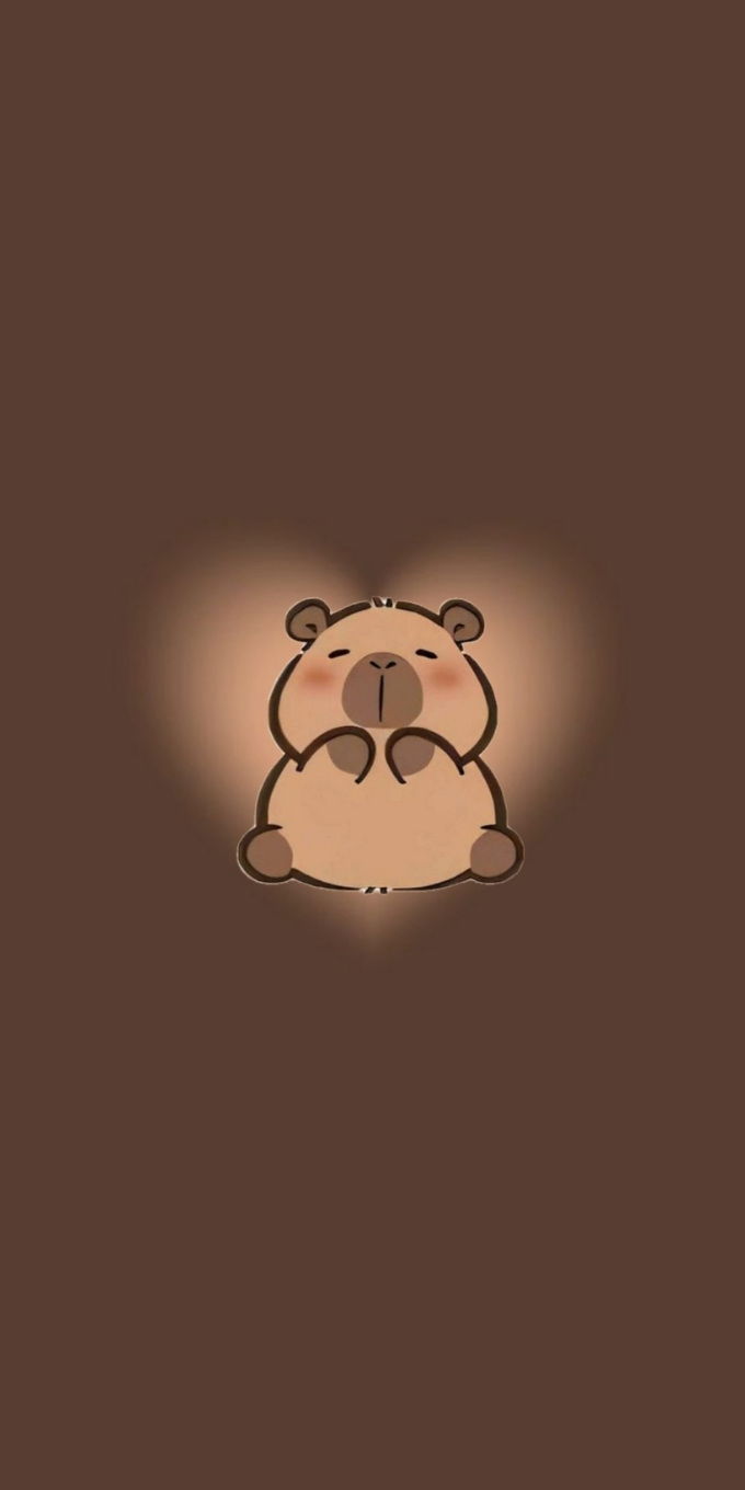 Hình nền Capybara chibi