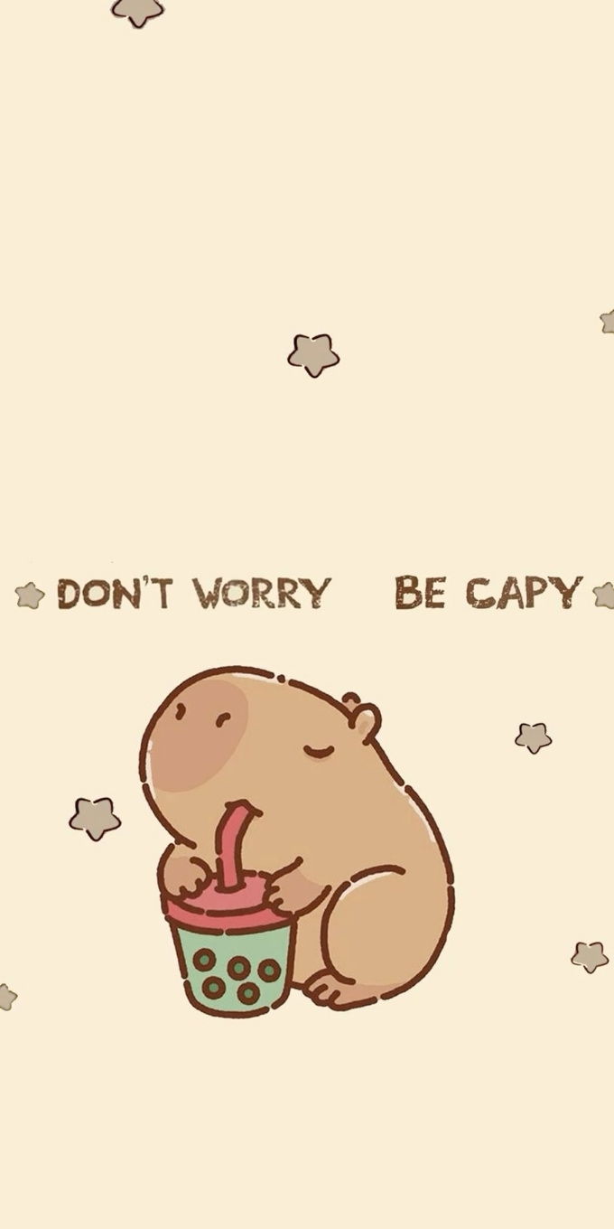 Hình nền Capybara chibi