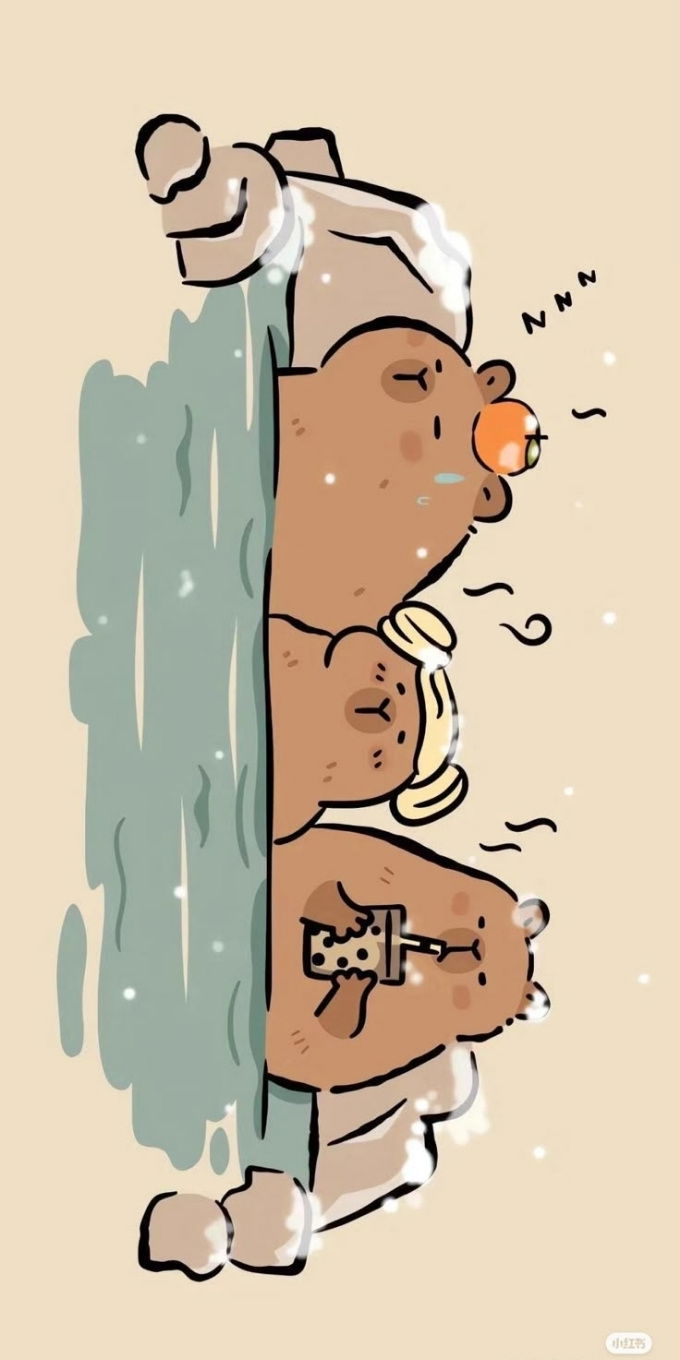 Hình nền Capybara chibi