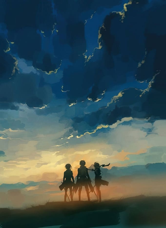 Hình nền iPad Pro M5 chủ đề anime