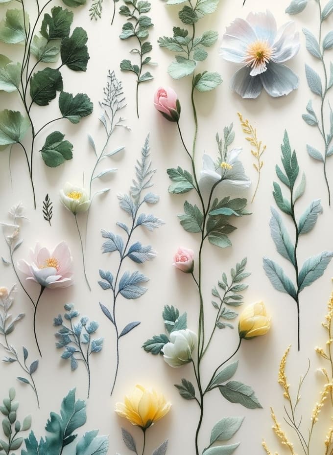 Hình nền iPad Pro M5 hoa lá