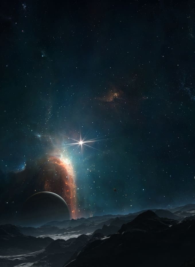 Hình nền iPad Pro M5 vũ trụ