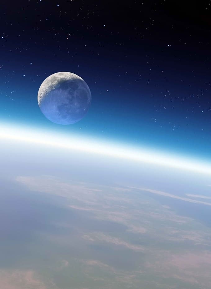 Hình nền iPad Pro M5 vũ trụ