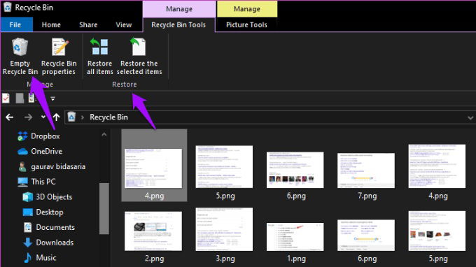 Làm trống thùng rác trong Windows 11