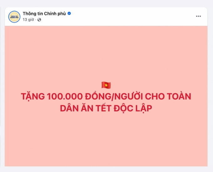Nhận 100K trên VNeID là thật