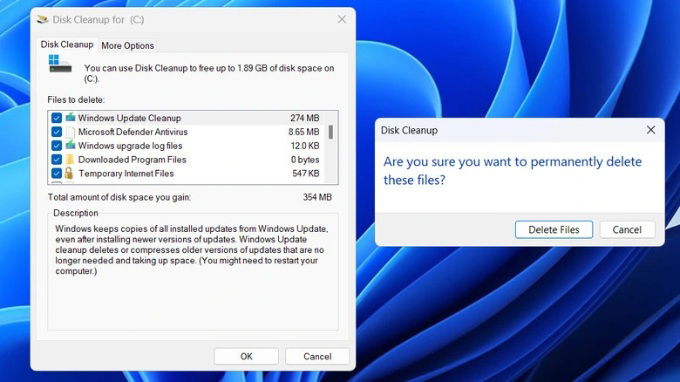 Sử dụng Disk Cleanup trong Windows 11