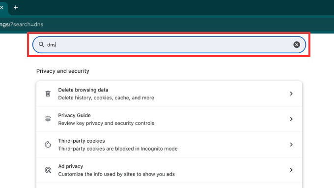 Sử dụng DNS mở (OpenDNS) trên Chrome