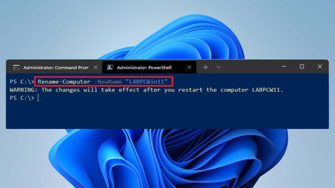 Thay đổi tên máy tính Win 11 bằng PowerShell